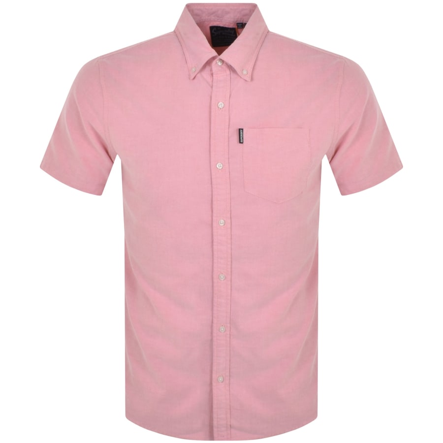 Superdry Vintage Oxford Short Sleeved Shirt Pink